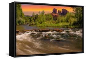 Cathedral Rock in Sedona, Arizona-diro-Framed Stretched Canvas