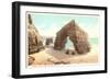 Cathedral Rock, La Jolla Cove, California-null-Framed Art Print