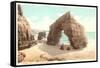 Cathedral Rock, La Jolla Cove, California-null-Framed Stretched Canvas