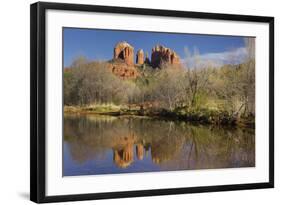 Cathedral Rock, Oak Creek, Red Rock State Park, Sedona, Arizona, Usa-Rainer Mirau-Framed Photographic Print