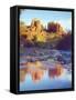 Cathedral Rock Reflecting on Oak Creek, Sedona, Arizona, USA-Christopher Talbot Frank-Framed Stretched Canvas