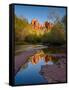 Cathedral Rock Reflection-Michael Blanchette Photography-Framed Stretched Canvas