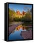 Cathedral Rock Reflection-Michael Blanchette Photography-Framed Stretched Canvas