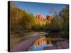 Cathedral Rock Reflection-Michael Blanchette Photography-Stretched Canvas