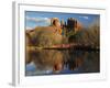 Cathedral Rock Reflections at Sunset, Red Rock Crossing, Sedona, Arizona, USA-Michel Hersen-Framed Photographic Print