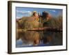 Cathedral Rock Reflections at Sunset, Red Rock Crossing, Sedona, Arizona, USA-Michel Hersen-Framed Photographic Print