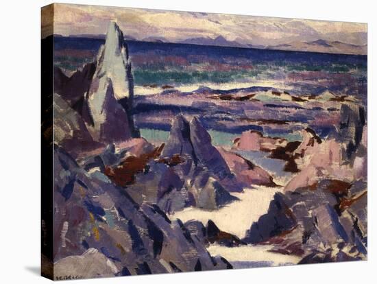 Cathedral Rock, Rhum, from Iona-Francis Campbell Boileau Cadell-Stretched Canvas