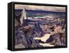 Cathedral Rock, Rhum, from Iona-Francis Campbell Boileau Cadell-Framed Stretched Canvas