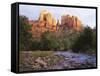 Cathedral Rock, Sedona, Arizona, United States of America (U.S.A.), North America-Tony Gervis-Framed Stretched Canvas