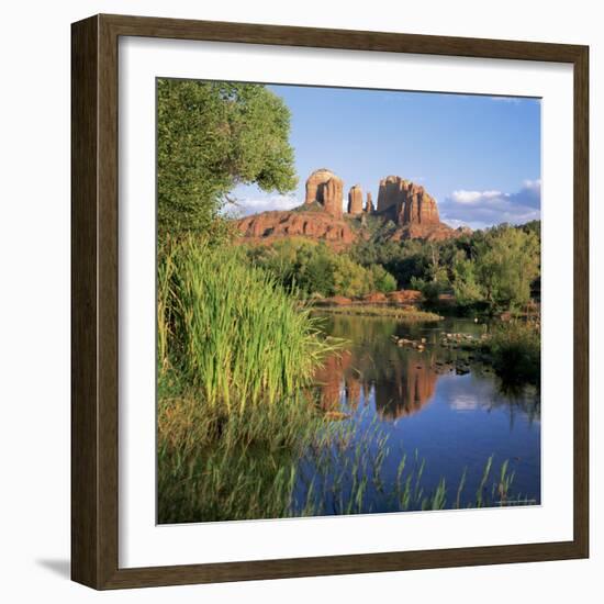 Cathedral Rock, Sedona, Arizona, United States of America (U.S.A.), North America-Tony Gervis-Framed Photographic Print