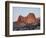 Cathedral Rock with Snow, Garden of the Gods, Colorado Springs, Colorado, USA-James Hager-Framed Photographic Print