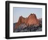 Cathedral Rock with Snow, Garden of the Gods, Colorado Springs, Colorado, USA-James Hager-Framed Photographic Print