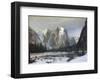 Cathedral Rock Yosemite-Albert Bierstadt-Framed Giclee Print