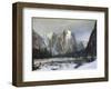 Cathedral Rock Yosemite-Albert Bierstadt-Framed Giclee Print