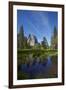 Cathedral Rocks and Pond in Yosemite Valley, Yosemite NP, California-David Wall-Framed Photographic Print