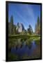 Cathedral Rocks and Pond in Yosemite Valley, Yosemite NP, California-David Wall-Framed Premium Photographic Print