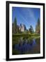 Cathedral Rocks and Pond in Yosemite Valley, Yosemite NP, California-David Wall-Framed Premium Photographic Print