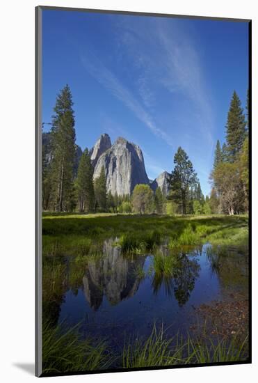 Cathedral Rocks and Pond in Yosemite Valley, Yosemite NP, California-David Wall-Mounted Photographic Print