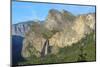 Cathedral Rocks East and Bridalveil Fall from Tunnel View in Yosemite National Park-Chris Hepburn-Mounted Photographic Print