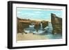 Cathedral Rocks, La Jolla, California-null-Framed Art Print