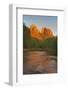 Cathedral Rocks, Oak Creek from Red Rock Crossing, Sedona, Arizona, USA-Chuck Haney-Framed Photographic Print