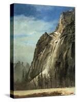 Cathedral Rocks, Yosemite, C.1872-Albert Bierstadt-Stretched Canvas
