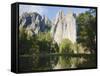 Cathedral Rocks. Yosemite National Park, CA-Jamie & Judy Wild-Framed Stretched Canvas