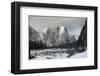 Cathedral Rocks, Yosemite Valley, California-Albert Bierstadt-Framed Premium Giclee Print