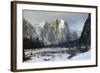 Cathedral rocks, Yosemite Valley-Albert Bierstadt-Framed Art Print