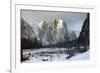 Cathedral rocks, Yosemite Valley-Albert Bierstadt-Framed Art Print