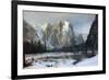 Cathedral rocks, Yosemite Valley-Albert Bierstadt-Framed Art Print