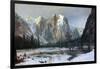 Cathedral rocks, Yosemite Valley-Albert Bierstadt-Framed Art Print