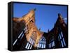 Cathedral Ruins in Evening Light, Coventry, West Midlands, England, United Kingdom-Jean Brooks-Framed Stretched Canvas