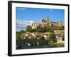 Cathedral Saint-Nazaire and Pont Vieux (Old Bridge) over River Orb, Beziers, Herault, France-Tuul-Framed Photographic Print