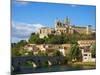 Cathedral Saint-Nazaire and Pont Vieux (Old Bridge) over River Orb, Beziers, Herault, France-Tuul-Mounted Photographic Print