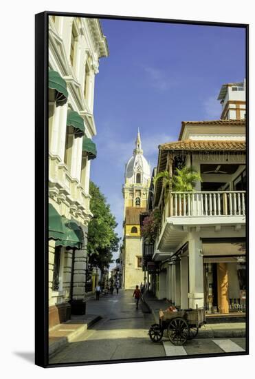 Cathedral Santa Catalina de La Alejandria, Cartagena, Colombia-Jerry Ginsberg-Framed Stretched Canvas