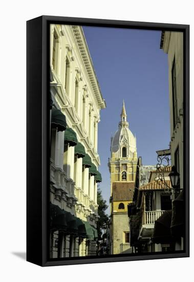 Cathedral Santa Catalina de La Alejandria, Cartagena, Colombia-Jerry Ginsberg-Framed Stretched Canvas