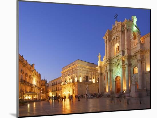 Cathedral Santa Maria Delle Colonne, Syracuse, Sicily, Italy-Katja Kreder-Mounted Photographic Print