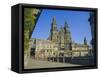 Cathedral, Santiago De Compostela, Galicia, Spain, Europe-Peter Scholey-Framed Stretched Canvas