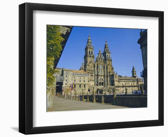 Cathedral, Santiago De Compostela, Galicia, Spain, Europe-Peter Scholey-Framed Photographic Print