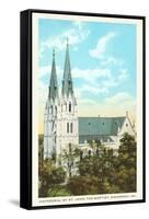 Cathedral, Savannah, Georgia-null-Framed Stretched Canvas