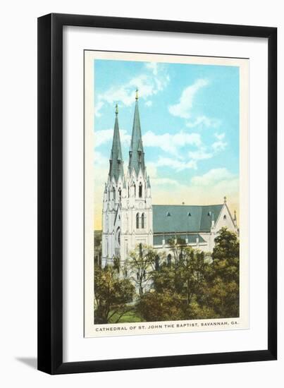 Cathedral, Savannah, Georgia-null-Framed Art Print