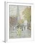 Cathedral Spires, Spring Morning, 1909-Childe Hassam-Framed Giclee Print