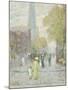 Cathedral Spires, Spring Morning, 1909-Childe Hassam-Mounted Giclee Print
