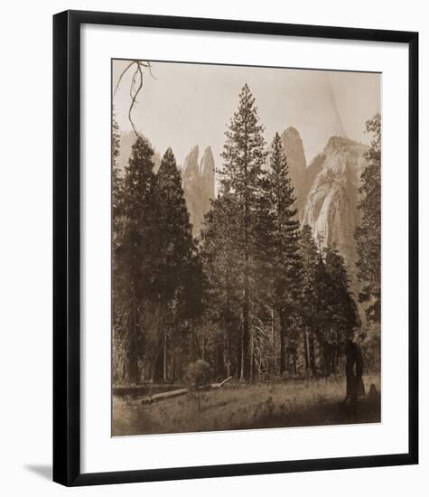 Cathedral Spires - Yosemite, California, 1861-Carleton Watkins-Framed Art Print