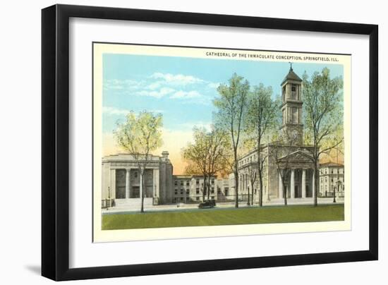 Cathedral, Springfield, Illinois-null-Framed Art Print