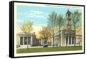 Cathedral, Springfield, Illinois-null-Framed Stretched Canvas