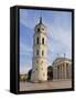 Cathedral Square, Cathedral and 57M Tall Belfry, Vilnius, Lithuania, Baltic States-Gavin Hellier-Framed Stretched Canvas