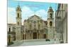 Cathedral Square, Havana, Cuba-null-Mounted Art Print