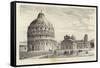 Cathedral Square, Pisa-Gustave Bauernfeind-Framed Stretched Canvas